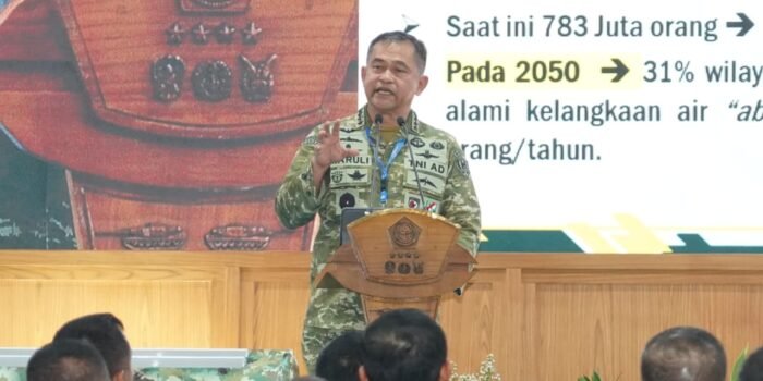 Kepala Staf Angkatan Darat (Kasad) Jenderal TNI Maruli Simanjuntak, M.Sc., dalam Apel Komandan Satuan (Dansat) TNI Tahun Anggaran 2026