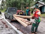 Pembangunan Rumah Layak Huni oleh Satgas TMMD Ke-128 di Desa Sungai Hijau Pembangunan Rumah Layak Huni oleh Satgas TMMD Ke-128 di Desa Sungai Hijau