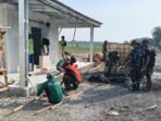 Sinergi Satgas TMMD dan Komunitas Dorong Pembangunan Musala serta MCK