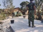 Kegiatan Kolaboratif Satgas TMMD Ke-129 Kodim 0813/Bojonegoro Memperkuat Infrastruktur di Kedung Pandan
