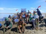 Rayakan HUT TNI ke-81, Kodim 0102/Pidie Hijaukan Pantai Pasi Aron dengan Sejuta Pohon