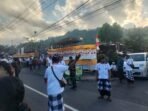 Aparat Gabungan di Klungkung Kawal Jalannya Upacara Ngening di Desa Adat Selisihan