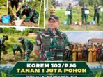 Aksi Hijau Korem 102/Pjg: Sejuta Pohon Ditanam di Kotawaringin Timur untuk Masa Depan
