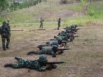 Latihan Menembak Prajurit Tabanan Digelar di Jembrana