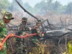 Sinergi TNI dan Polri dalam Penanggulangan Kebakaran Lahan di Tana Tidung