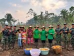 Wujudkan Kemandirian Pangan, Yonif TP 859/RBK Gelar Panen Tomat di Supiori