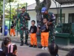 Kegiatan Outing Class TK Gema Santi di Markas TNI