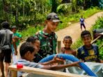 TNI Respon Cepat Kebutuhan Warga, Yonif TP 859/RBK Salurkan Air Bersih di Supiori TNI Respon Cepat Kebutuhan Warga, Yonif TP 859/RBK Salurkan Air Bersih di Supiori