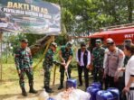 Kodim 1626/Bangli Serentak Salurkan Air Bersih untuk Masyarakat Terdampak Kekeringan